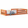 vidaXL S&auml;ngram utan madrass vaxbrun 80x200 cm massiv furu