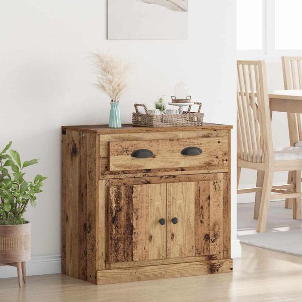 vidaXL Sk&aring;p med l&aring;da Gammalt tr&auml; 70 x 35,5 x 67,5 cm Konstruerat tr&auml;