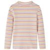 vidaXL T-shirt med l&aring;nga &auml;rmar f&ouml;r barn polokrage ockra 116