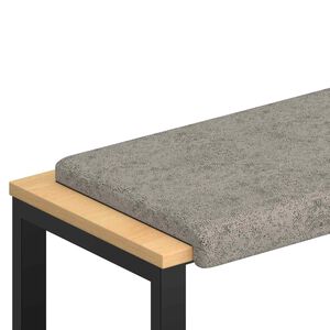 vidaXL B&auml;nk kudde Faux mockatyg Ljusgr&aring; Djup 35 cm