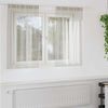 vidaXL Voile Gardin med gardiner 2 pcs Kr&auml;m 140 x 140 cm Polyester