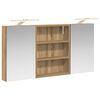 vidaXL Badrumssk&aring;psset 3 st 100 x 10,5 x 50 cm Konstruerat tr&auml;