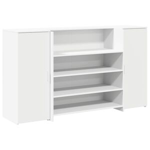 vidaXL Receptionsdisk vit 180x50x103,5 cm konstruerat tr&auml;