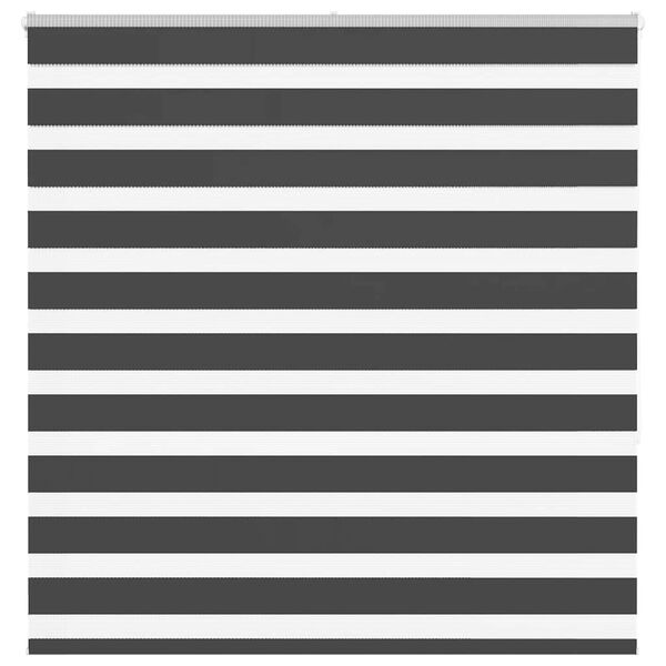 vidaXL Rullgardin zebra svart 150x150 cm tyg bredd 145,9cm polyester