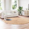 vidaXL Ryamatta med l&aring;ng lugg NAVARRA beige 240x240 cm polyester