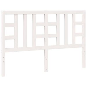 vidaXL S&auml;nggavel vit 156x4x100 cm massiv furu