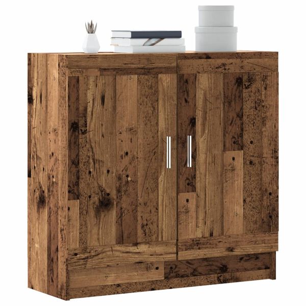 vidaXL Bokhylla &aring;ldrat tr&auml; 82,5x30,5x80 cm konstruerat tr&auml;