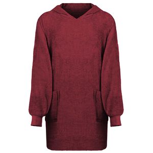 vidaXL Filt-hoodie KINN R&ouml;d L Bomull