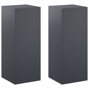 vidaXL V&auml;xtst&auml;ll 2 pcs Antracit 40 x 40 x 100 cm Galvaniserat st&aring;l