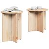 vidaXL Kaffeebord 2 pcs Naturfärg