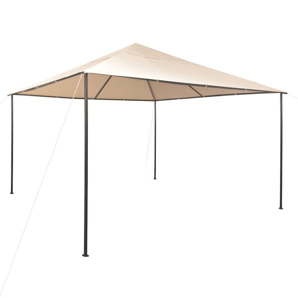 vidaXL Paviljong 4x4 m st&aring;l beige