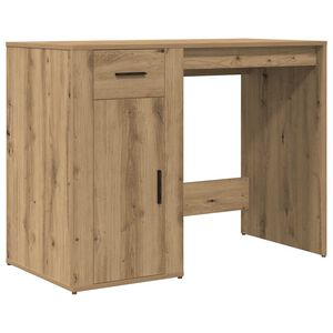 vidaXL Skrivbord artisan ek 100x49x75 cm konstruerat tr&auml;