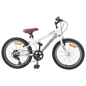 vidaXL Mountainbike 20 Tum 6-Hastighet f&ouml;r 5-8 &aring;r gammal Vit