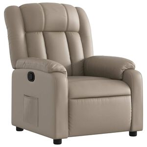 vidaXL Reclinerf&aring;t&ouml;lj cappuccino konstl&auml;der