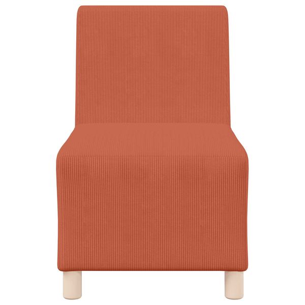 vidaXL | Modulsofa utan armst&ouml;d | Orange 55 x 74 x 82 cm Mockatyg
