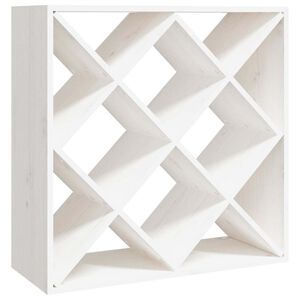vidaXL Vinsk&aring;p vit 62x25x62 cm massiv furu
