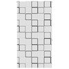 vidaXL Rullgardin f&ouml;r dusch 130x240 cm tyg bredd 126 cm