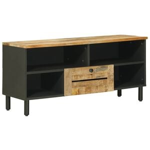 vidaXL F&ouml;rvaringssk&aring;p Naturlig 100 x 33 x 46 cm Massivt mangotr&auml;