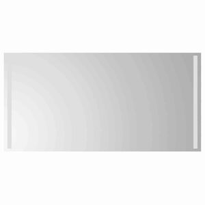 vidaXL LED Badrumsspegel Transparent 100 x 50 cm h&auml;rdat glas