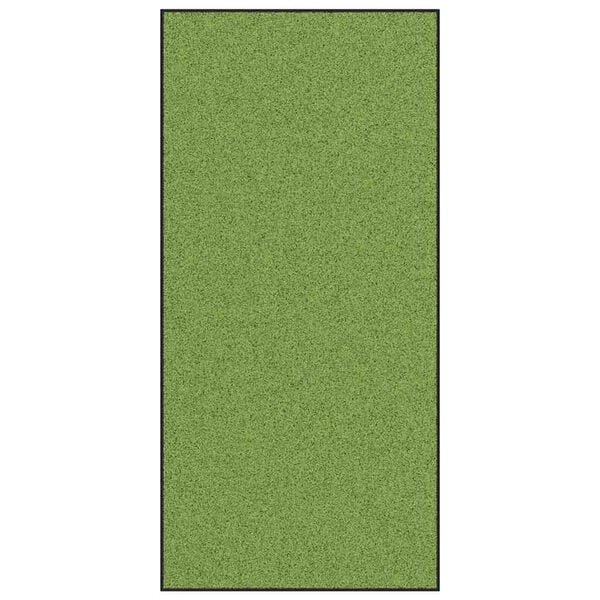 vidaXL Dörrmatta Övrigt Grön och svart 120 x 250 cm Polyamid och PVC