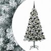 vidaXL Konstgjord julgran med kulor 120 cm 150 LED-lampor Varmvit