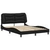 vidaXL Bed Frame without Mattress "Hvar" Black 120x200 cm Faux Leather