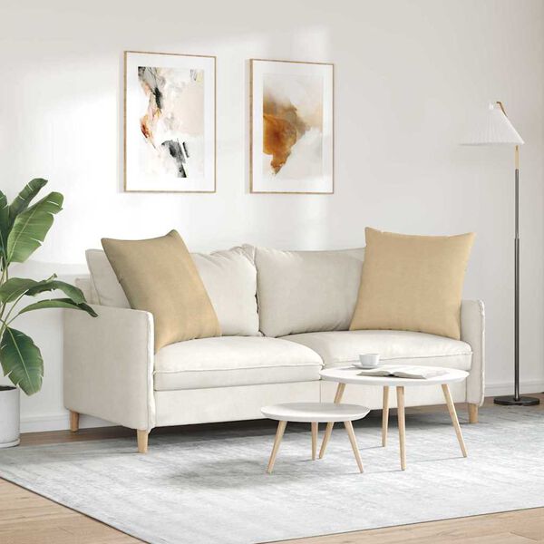 vidaXL Sofakuddar 2 pcs Grågrön 80 x 80 cm Kordread tyg