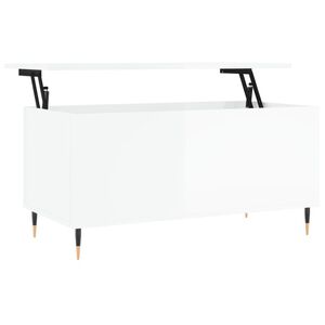 vidaXL Soffbord vit h&ouml;gglans 90x44,5x45 cm konstruerat tr&auml;