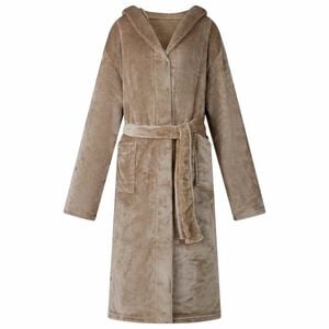 vidaXL Badr&auml;kt Hoodie Kamel S Flanell