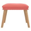 vidaXL Fotpall rosa 45x29,5x35 cm sammet