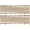 vidaXL Rumsavdelare 6 paneler beige konstrottning
