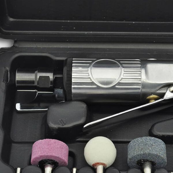 vidaXL Slipmaskin tryckluftsdriven 16 delar 1/4"