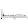 vidaXL Bed Frame without Mattress "Zadar" White 90x190 cm Faux Leather