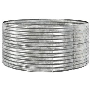 vidaXL Odlingsl&aring;da silver 140x140x68 cm galvaniserat st&aring;l