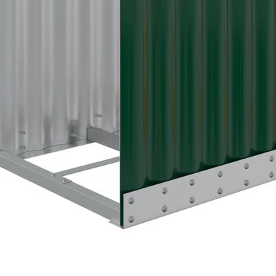 vidaXL Vedställ grön 40x45x100 cm galvaniserat stål
