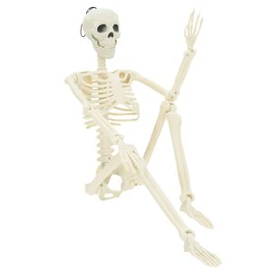 vidaXL Halloween skelett 2 st Vit 85 cm PVC