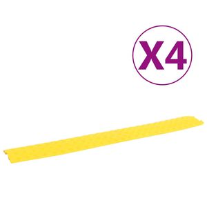 vidaXL Kabelbryggor 4 st 98,5 cm gul