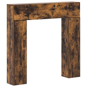 vidaXL Eldstadsram R&ouml;kt ek 102 x 18 x 100,5 cm Konstruerat tr&auml;