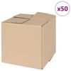 vidaXL Vikbar l&aring;da 50 pcs Naturf&auml;rg 20 x 20 x 20 cm Kartong