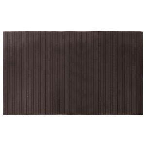 vidaXL Matta rektangul&auml;r m&ouml;rkbrun 60x100 cm bambu