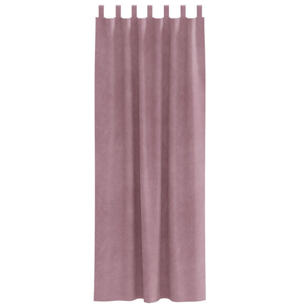 vidaXL M&ouml;rkl&auml;ggningsgardiner 2 pcs M&ouml;rkrosa 140 x 245 cm Sammet
