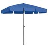 vidaXL Strandparasoll azurbl&aring; 200x125 cm