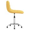 vidaXL Snurrbar kontorsstol senapsgul tyg