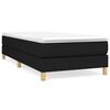 vidaXL Boxspring-s&auml;ngram svart 100x200 cm tyg