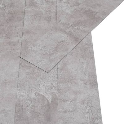 vidaXL PVC-golvbrädor 5,02 m² 2 mm självhäftande jordgrå