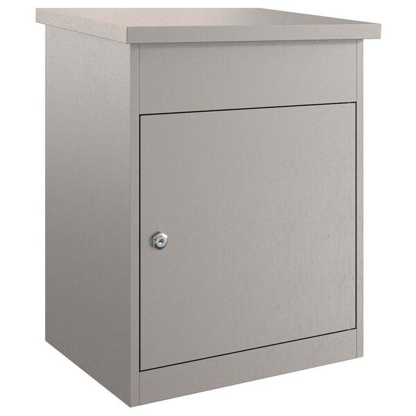 vidaXL Paketbox med d&ouml;rr Rostig 47.5 x 38 x 59 cm V&auml;derbest&auml;ndig st&aring;l