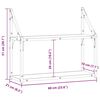 vidaXL Vägg hylla med hylla artisan ek 60 x 21 x 51 cm Konstruerat trä