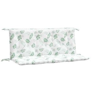 vidaXL B&auml;nkdynor 2 st bladm&ouml;nster 120x50x7 cm tyg
