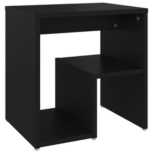 vidaXL S&auml;ngbord svart 40x30x40 cm konstruerat tr&auml;