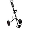 vidaXL Golfvagn Svart 66 x 65 x 112 cm J&auml;rn
